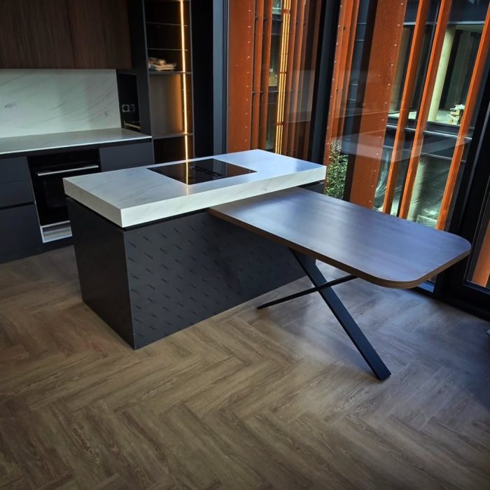 Pagaminome virtuvės salą, kuri ne tik funkcionali, bet ir tampa tikru interjero akcentu. Čia gi